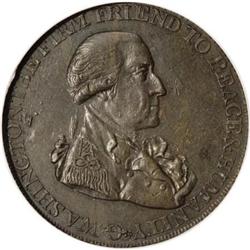 1795 1/2P Washington Grate Halfpenny, Small