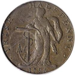 1795 1/2 P LIB-SEC/Irish AU50 PCGS