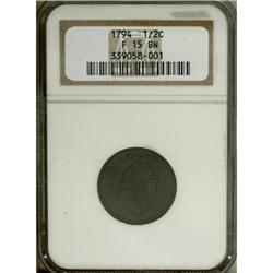 1794 1/2 C Fine 15 NGC