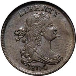 1804 1/2 C Plain 4, No Stems MS62 Brown NGC