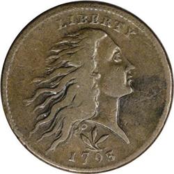 1793 1C Wreath Cent--Vine and Bars-- VF30 PCGS