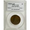 Image 3 : 1793 1C Wreath Cent--Vine and Bars-- VF30 PCGS