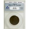 Image 3 : 1793 1C Wreath Cent--Vine and Bars-- VF30 ANACS
