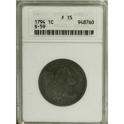 1794 1C Head of 1794 Fine 15 ANACS S-59