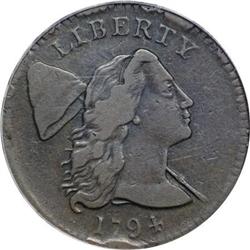 1794 1C Head of 1794 VF20 PCGS S-22