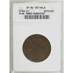 1794 1C XF40 Details ANACS S-44