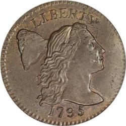 1795 1C Plain Edge MS63 Brown PCGS