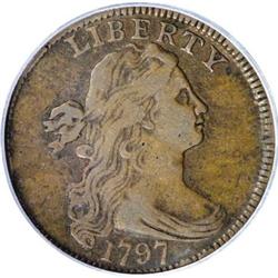 1797 1C Reverse of 1797, Stems VF20 PCGS