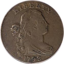 1798 1C Second Hair Style XF40 PCGS