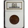 Image 1 : 1851 1C MS65 Red and Brown NGC