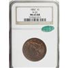 Image 1 : 1852 1C MS65 Red and Brown NGC