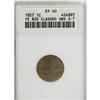Image 1 : 1857 1C XF40 ANACS Snow-7 Clashed with $20