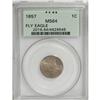 Image 1 : 1857 1C MS64 PCGS