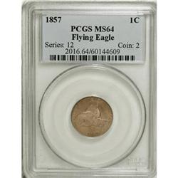 1857 1C MS64 PCGS