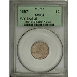 1857 1C MS64 PCGS