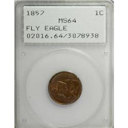 1857 1C MS64 PCGS