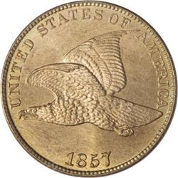 1857 1C MS65 PCGS