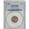 Image 1 : 1858 1C Large Letters MS64 PCGS