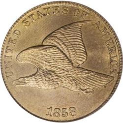 1858 1C Large Letters MS65 PCGS