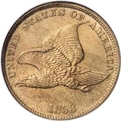 1858 1C Small Letters MS65 NGC