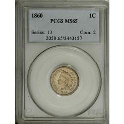 1860 1C MS65 PCGS
