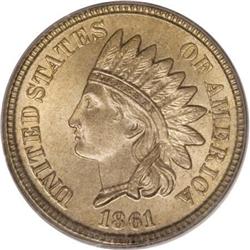 1861 1C MS66 PCGS