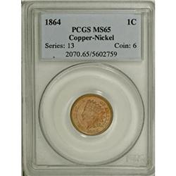 1864 1C Copper-Nickel MS65 PCGS