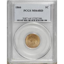 1866 1C MS64 Red PCGS