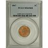 Image 1 : 1867 1C MS65 Red and Brown PCGS