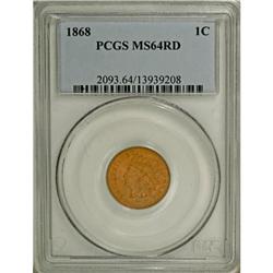 1868 1C MS64 Red PCGS