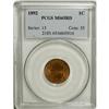 Image 1 : 1892 1C MS65 Red PCGS