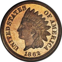 1862 1C PR66 Cameo PCGS