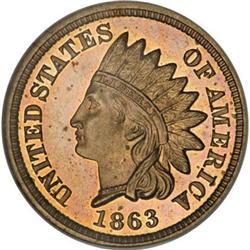 1863 1C PR65 Cameo NGC