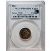 Image 3 : 1867 1C PR64 Cameo PCGS