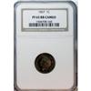 Image 1 : 1867 1C PR65 Red and Brown Cameo NGC