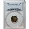Image 3 : 1869 1C PR65 Cameo PCGS