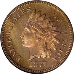 1877 1C PR65 Red and Brown NGC