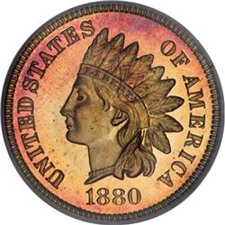 1880 1C PR66 Cameo PCGS