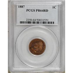 1887 1C PR64 Red PCGS
