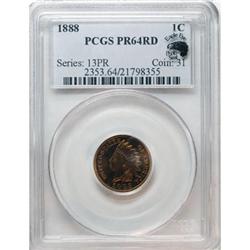 1888 1C PR64 Red PCGS