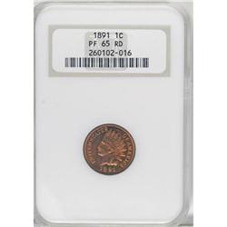 1891 1C PR65 Red NGC