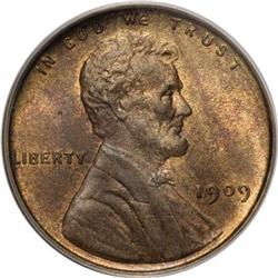 1909 1C VDB DDO MS65 Red and Brown PCGS