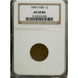 1909-S VDB 1C AU50 NGC