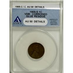 1909-S 1C AU50 Details ANACS
