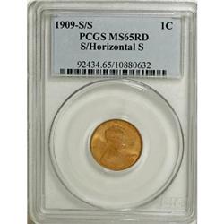 1909-S 1C S Over Horizontal S MS65 Red PCGS
