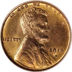 1914-D 1C MS64 Red and Brown PCGS