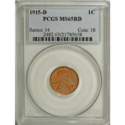 1915-D 1C MS65 Red PCGS