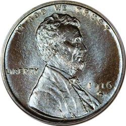 1916-D 1C MS66 Brown PCGS
