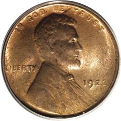 1922 No D 1C Weak Reverse MS63 Red and Brown