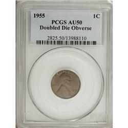 1955 1C Doubled Die Obverse AU50 PCGS